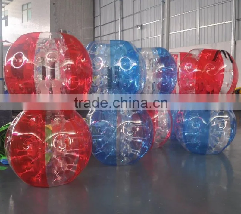 Hot inflatable half color tpu bubble soccer bubble ball