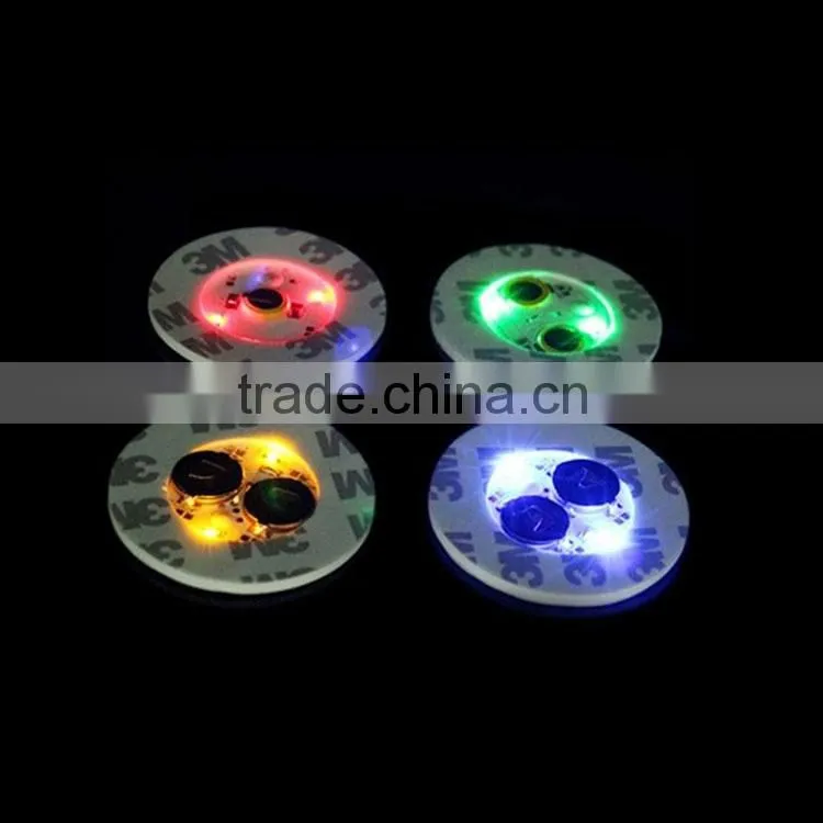 China Novelty Special Custom UV Black Light Placemats And Coasters,led sticker for bottle
