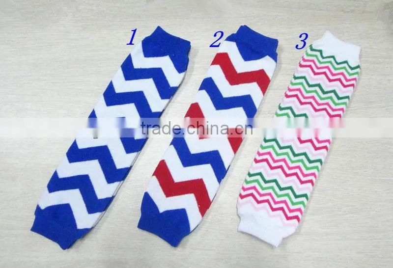 Rainbow Chevron Newest Fashion Wholesale Baby Legs Leg Warmers for Infant Toddler in Stock