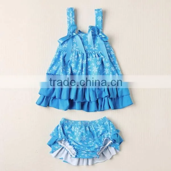 Latest 2016 swing top and bloomer set wholesale children's boutique clothing