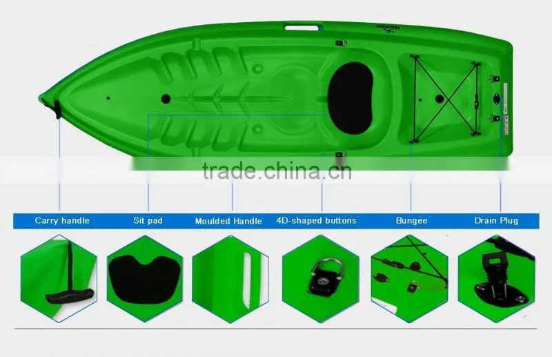 Two Seat Recreational Kayak Fishing Boat Made In China