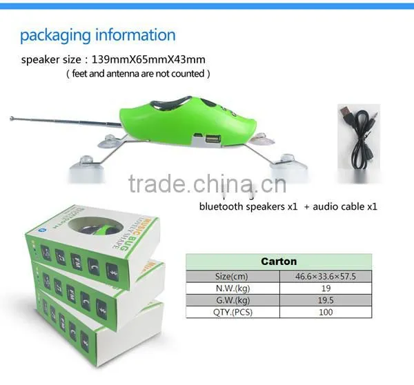 China 11 years supply!! factory animal bluetooth grasshopper professional speaker wireless speaker