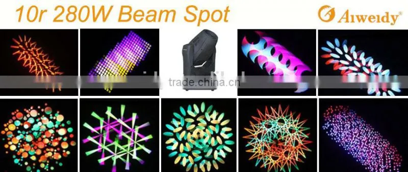 280W 10r 3in1 beam spot wash moving head light