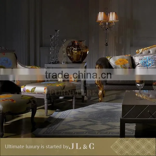 AT09-01 Irregular Hand Engraving Leg Solid Wood Two Layer Coffee Table High-end Furniture Factory Price JL&C Furniture