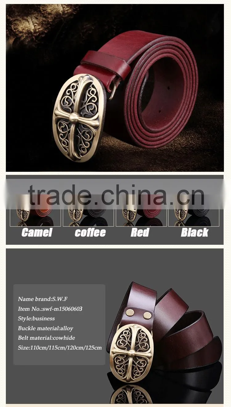 2015 China Factory Good Order Nice Design Leather Belt Women