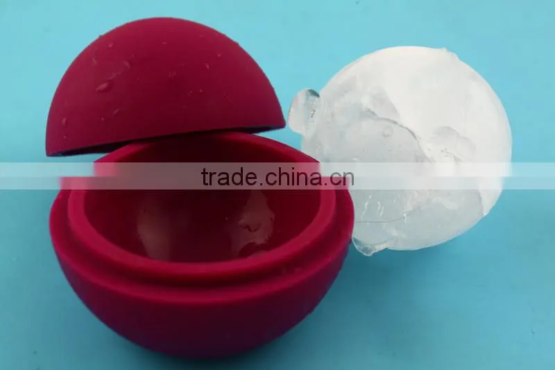 large silicone ice ball mould, sphere silicone ice ball, custom silicone ice ball tray