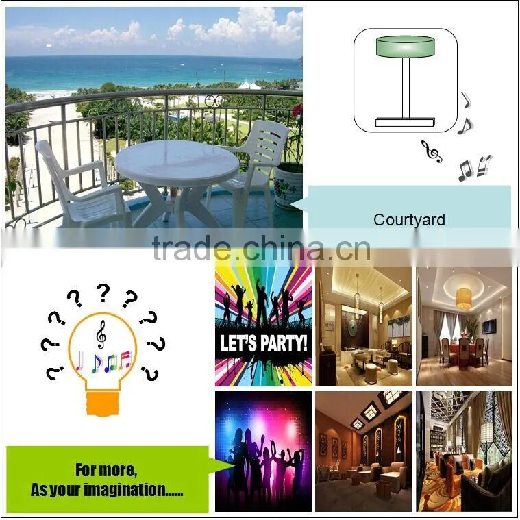 Mini Bluetooth Speaker for Beat LED Blub APP Control LED Light