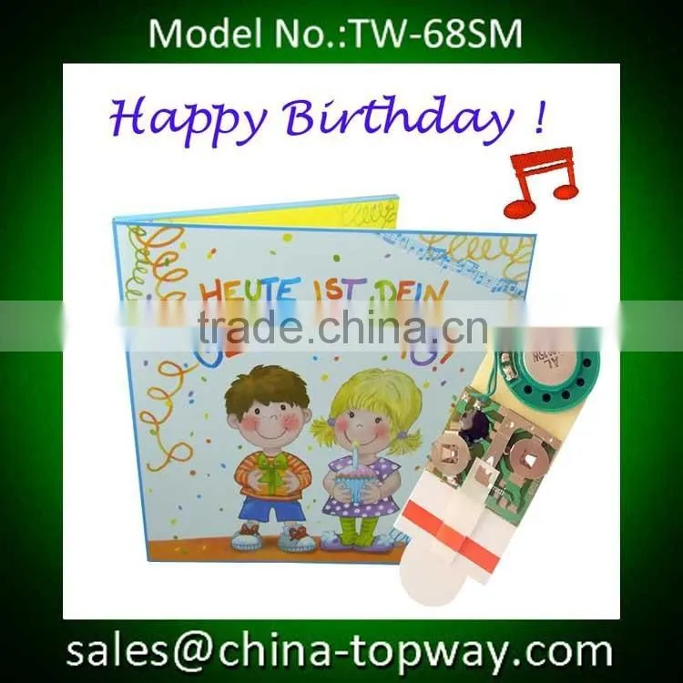 Manufacturer of slide tongue greeting card sound module