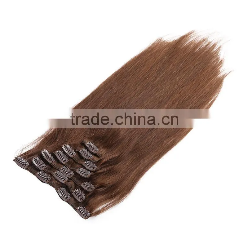 soft hair last long time accept small order clip in human hair extensions