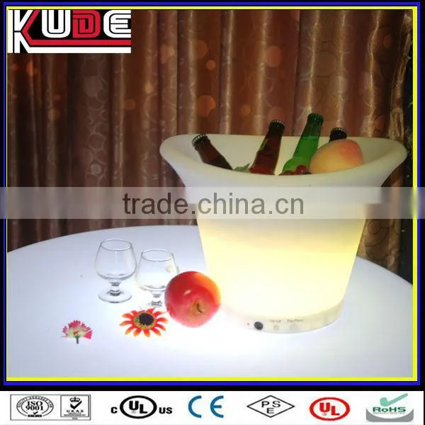 led plastic ice bucket/led fruit bucket