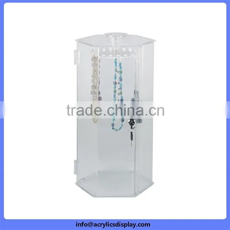 China gold supplier super quality acrylic jewelry box with magnet