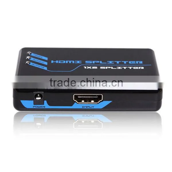 HDMI Splitter 1x2 hdmi splitter 1 input 2 output 1080p for HDTV