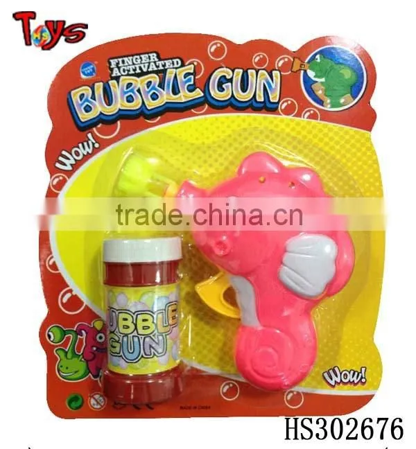 promotional non-toxic fish bubble gun toy