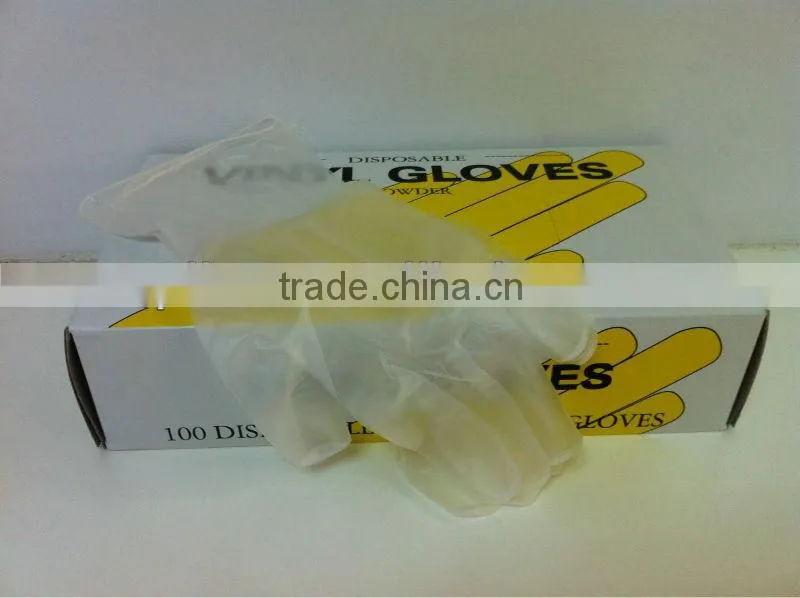 Medical Grade Disposable vinyl examination gloves