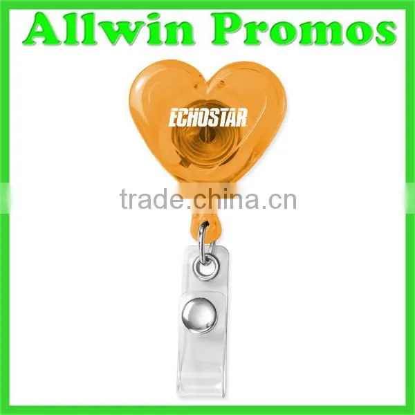 Eco-friendly Heart Shaped Badge Reel