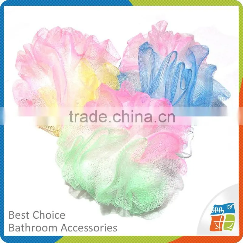 Colorful Mesh Bath Sponge And Bath Ball