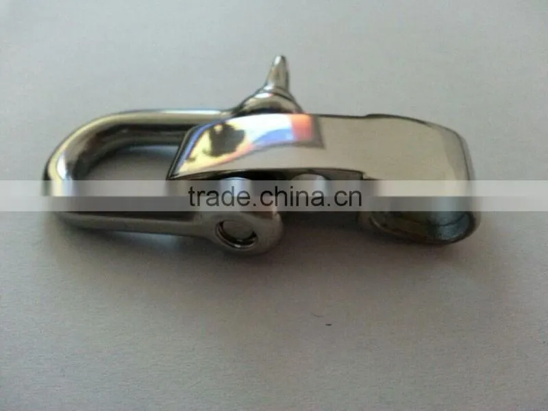 304 grade stainless steel black adjustable D shackle