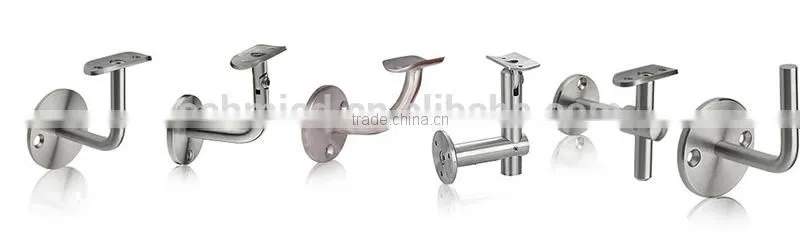 china railing accesoires cheap price outdoor stair rail stainless steel Handrail Bracket wall mounted for tube 42.4mm