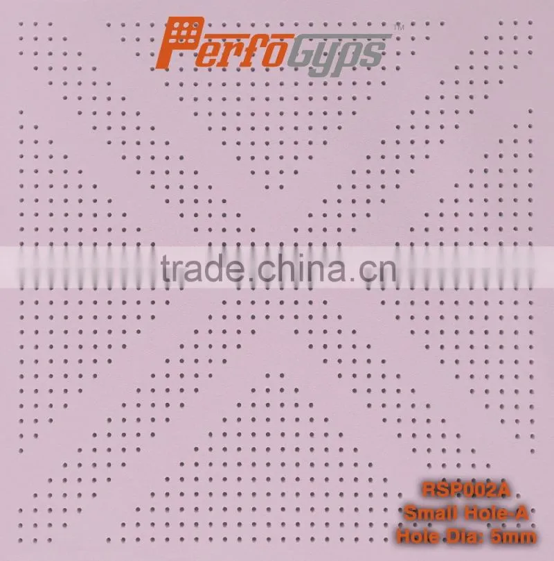SGS certificate in Acoustic Perforated Gypsum Ceiling Tiles which with good quality and surface