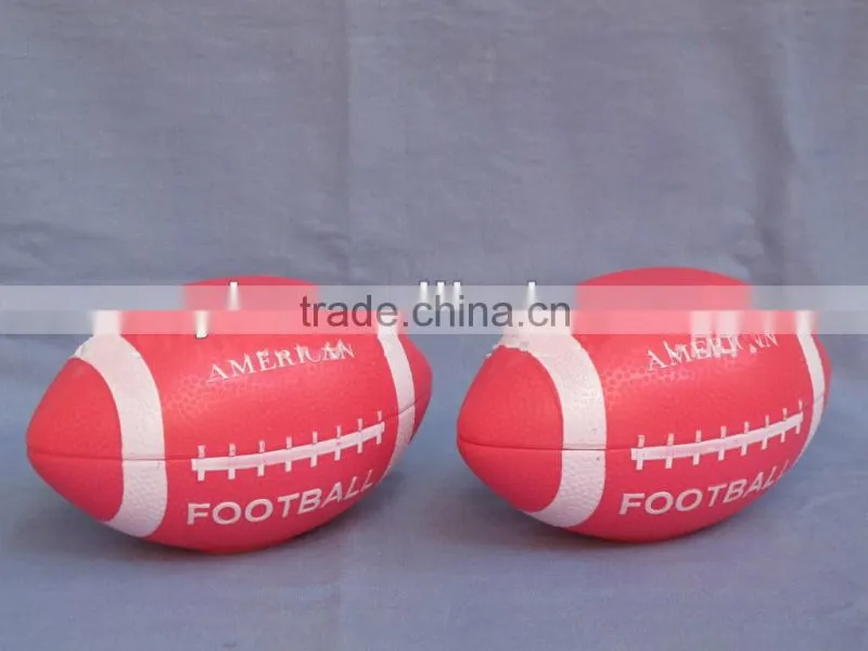 colorful American football shaped bowl