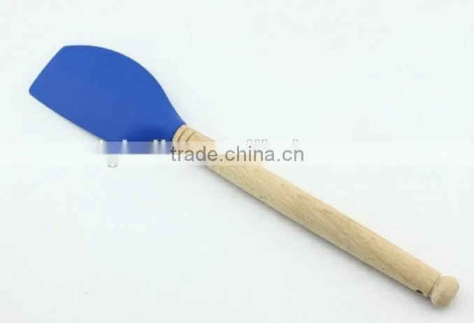 High Quality Silicone Kitchen Tools With Wooden Handle Set Of 5