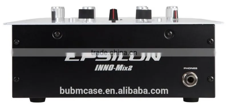 Factory Price EPSILON INNO MIX 2 channel SCRATCH DJ mixer with Balance TRS 1/4 Master Outputs & 1/4 Headphone Input