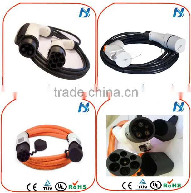 EVSE T1 to T2 charging plug/32 A J1772 to iec62196 cable