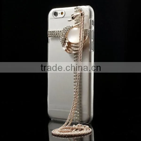Mobile phone case Rhinestone Crystal hard case for iphone 6, rhinestone Case for iphone 6