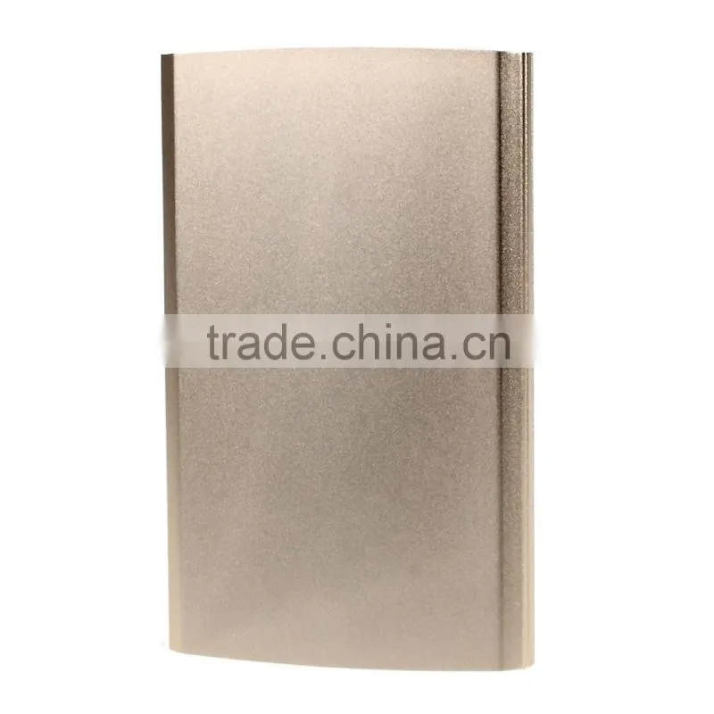 6000mAh Metal Power Bank Charger Dual USB Output Shake Control for iPhone/for Samsung/for Sony/for HTC/for Xiaomi