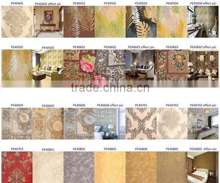 red Chinese wallpaper/decorative plastic wallpaper/wallpaper suppliers china