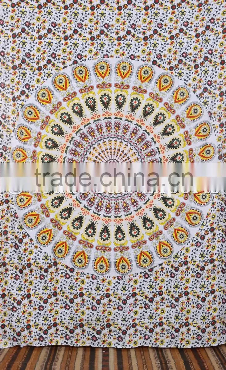 Ethnic Wall Hangings Indian Mandala Hippie Bohemian Wall Decoraiton Cotton Tapestry