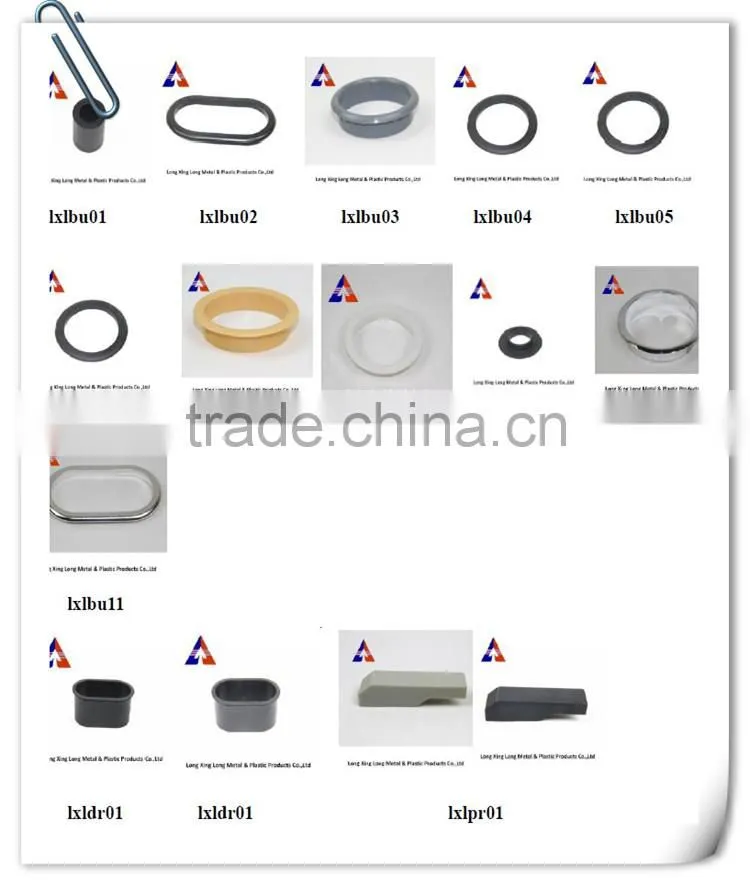 shenzhen plastic item black PA6 round plastic bushing
