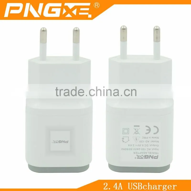Newest OEM 5v 2.1a two usb port slim micro usb wall charger for samsung wall charger