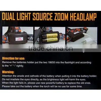 big head xml t6 led diving flashlight led flashlight 3000 lumens