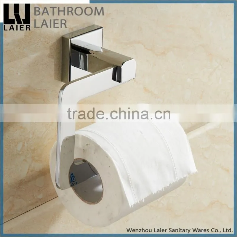 17633 wenzhou bathroom accessories zinc alloy walll mounted modern design toilet paper holder