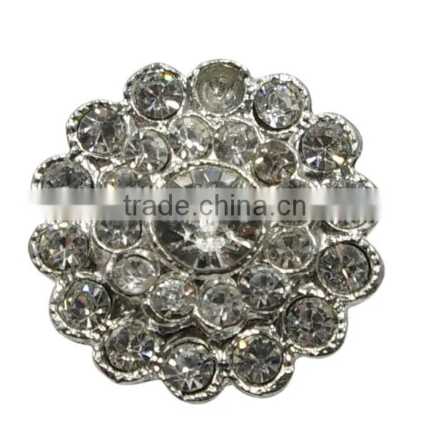 Crystal rhinestone button pearl in wholesale