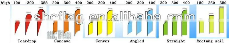 Hot sell custom decorative feather flag free standing with poles for sale