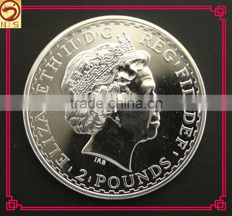 promotional custom pure silver coin