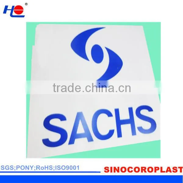 durable and resistance grease plastic fluted corona treated signboard