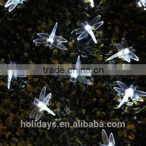 5M 50 LED White Dragonfly Fairy Solar Garden Light