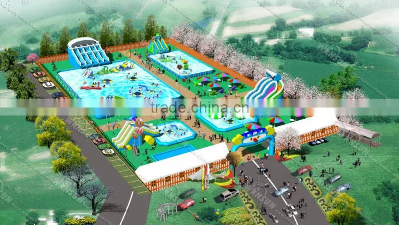 water park games inflatable water obstacle course for sale