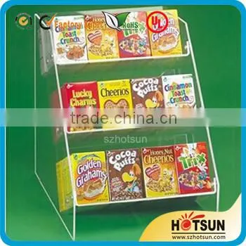 Hot sale desktop plastic toy display shelf