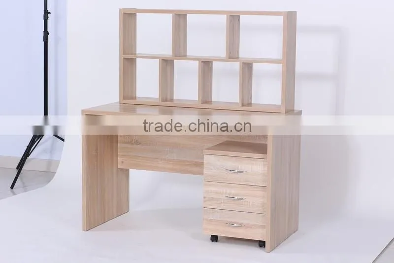 NOAHSION High Quality Computer Table With Useful Bookcase And Drawers