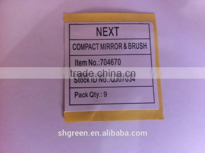 Waterproof gum paper sticker for coffee