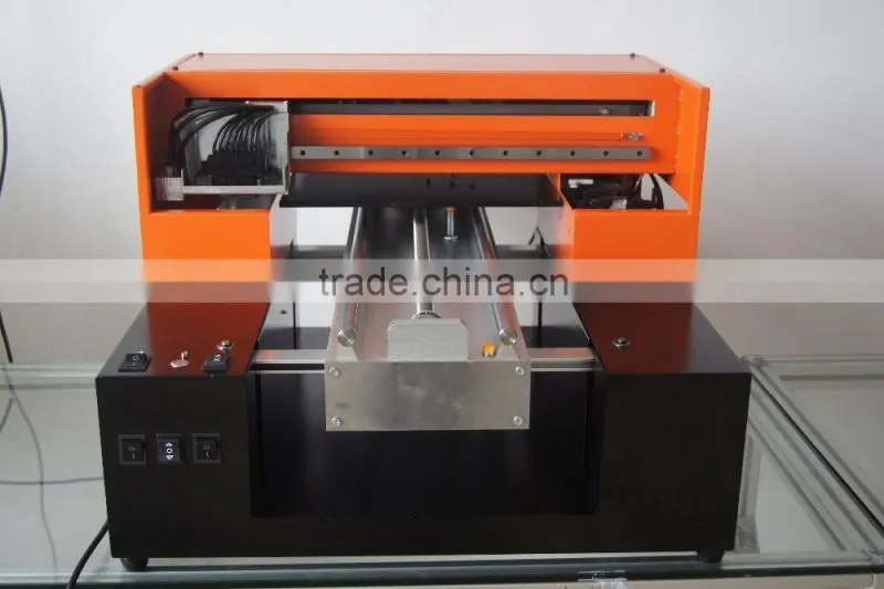 A3 size digital led uv flatbed printer DX5 print head uv flatbed printer with best price printing direclty no need primer