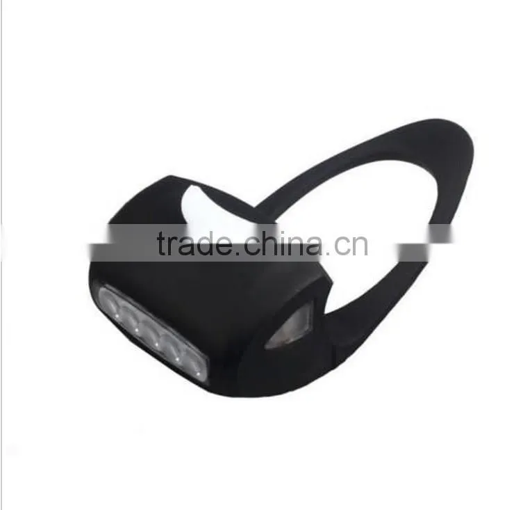 Bike Cycling Bicycle 7 LED Silicone Gel Lamp Front Safety Lights Rear Warning Lamps