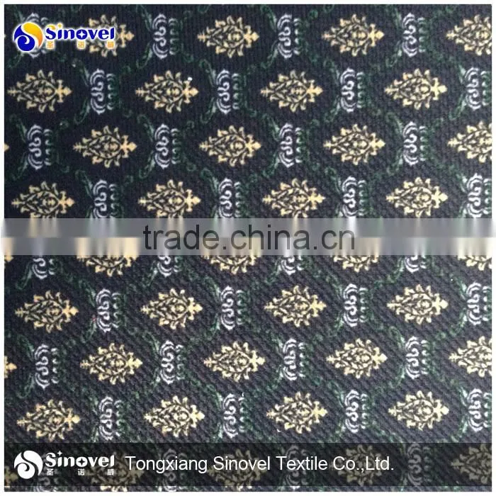 High quality Polyester printed velvet for suit/suit fabric