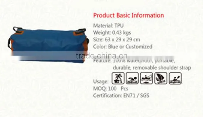 Lightweight tpu waterproof rolling travel bag(DYB15-035)