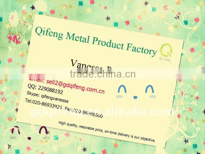 qifeng well design metal shoes lable q-2365