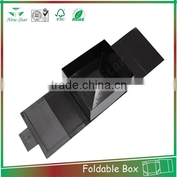 black paper magnet closure foldable packing box factory